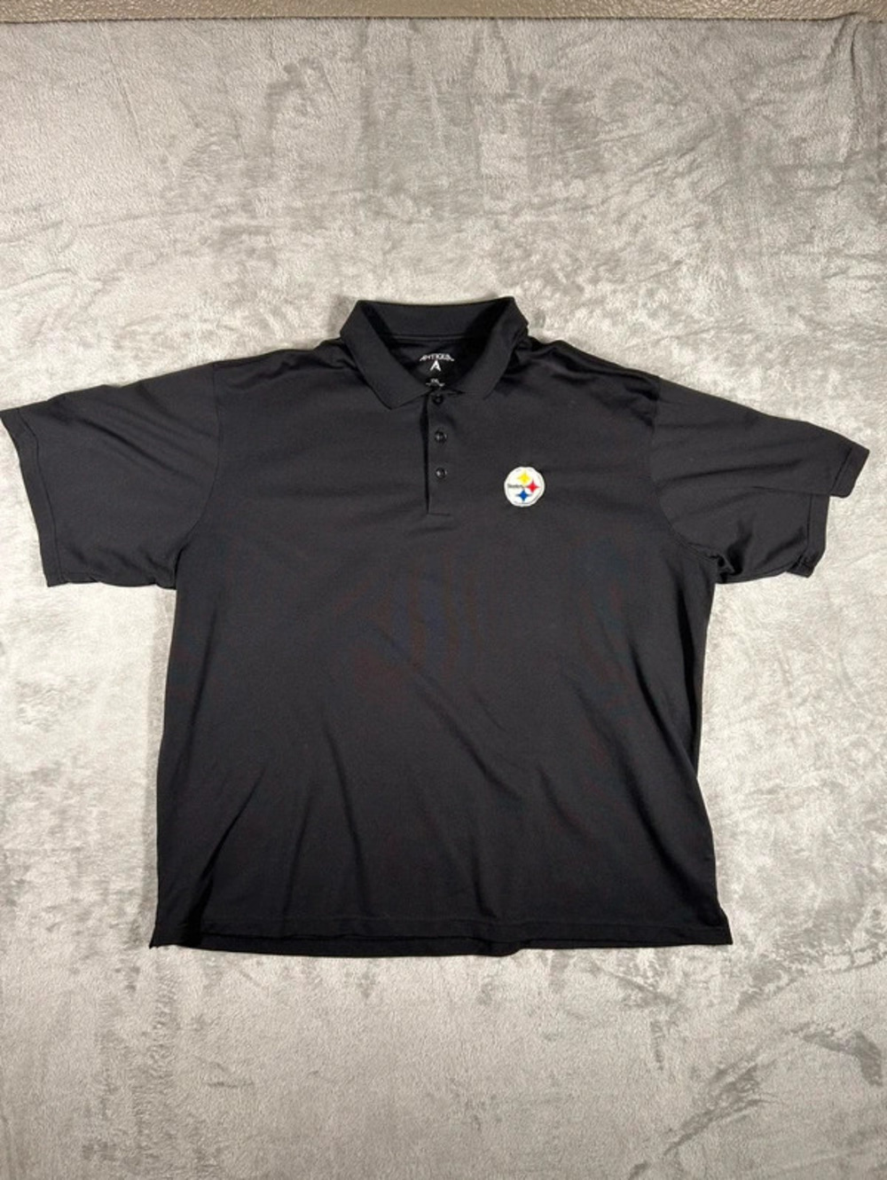 antigua pittsburgh steelers polo shirt size XXL black performance